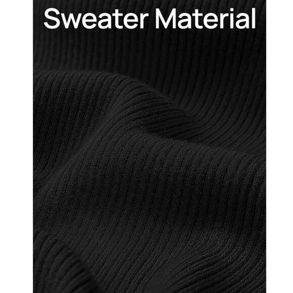 ZESICA Sweater Dress Womens Size S Off The Shoulder Ribbed Knit Sleeveless Maxi - Picture 3 of 6